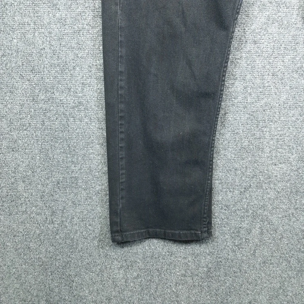 Levi's 505 Regular Fit Mens 40X30 Straight Denim Black Cotton Blend Jeans Pants